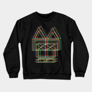 geometric cat Crewneck Sweatshirt